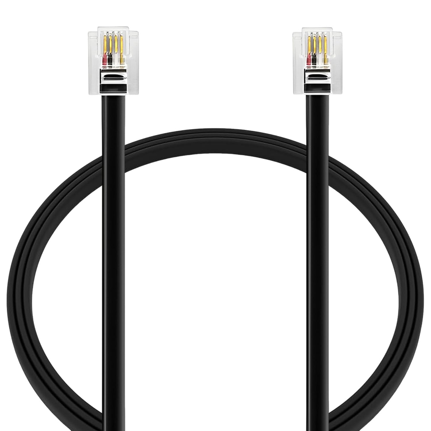 RJ11 から RJ11 電話延長ケーブル 1m ライン　ワイヤ 51JlplwsyeL._AC_UF894,